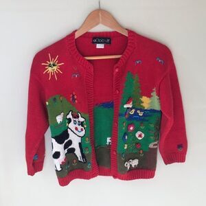 Accento Alpaca Wool Girls Sweater Cardigan